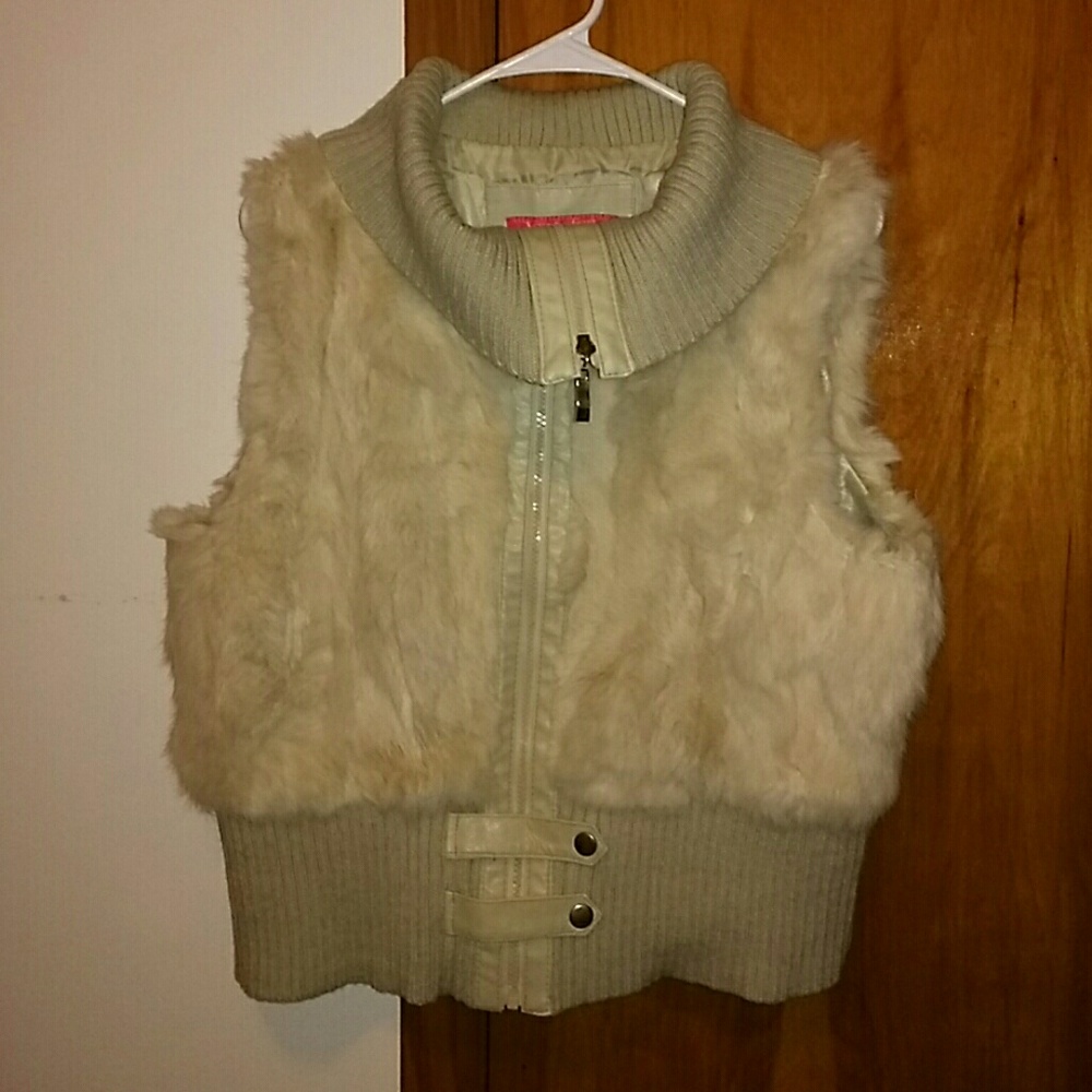 Rabbit fur vest